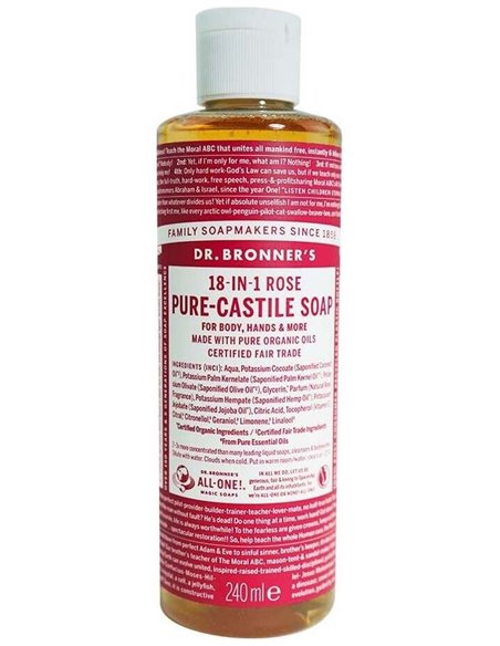 Jabon Liquido Rosas 240Ml. de Dr. Bronner´S