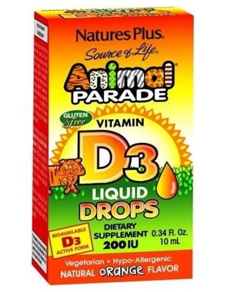Animal Parade Vit.D3 Gotas 10Ml. de Natures Plus