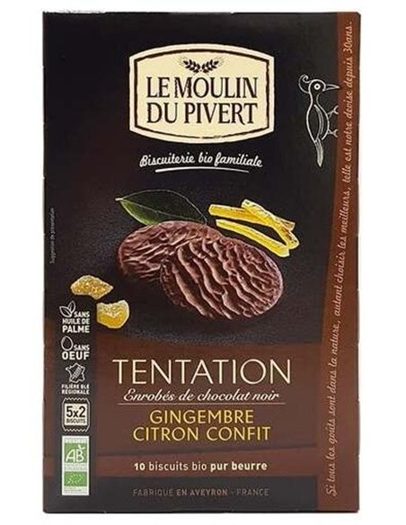 Galletas Tentacion Jengibre Limon 130 Gr Bio de Le Moulin De Pivert