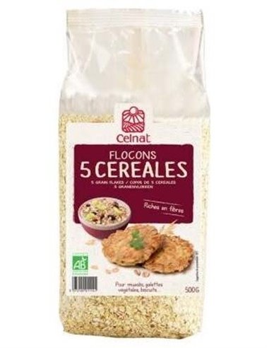 Copos 5 Cereales Bio 500Gr. de Celnat