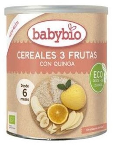 Cereales 3 Frutas  Con Quinoa 6Meses 220Gr Bio S/A de Babybio