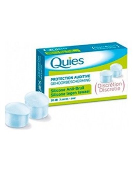 Tapones Antiruido Silicona 6Ud. Quies de Quies