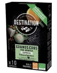 Cafe Pur Arabica Grands Crus 10Capsulas Cafe Bio de Destination