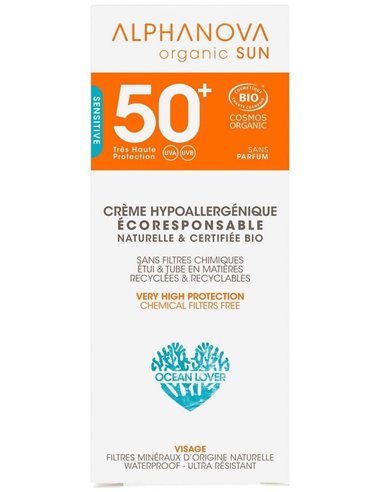 Solar Facial Spf50+ Hipoalergenico 50Gr.Bio de Alphanova