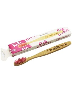 Cepillo Dental Bambu Niños - Rosa de Nordics Oral Care