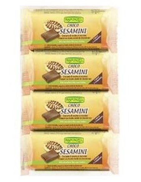 Barrita Sesamini Con Chocolate 4X27Gr. Bio de Rapunzel
