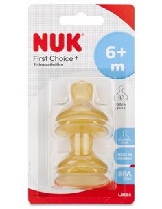 Tetina Fc+ 6-18 L Latex 2Ud. de Nuk
