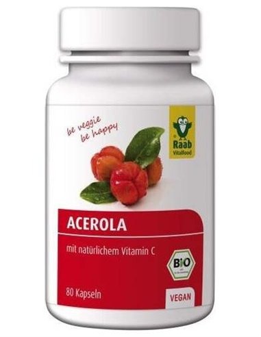 Acerola 500Mg 80 Cap Vegan Sg de Raab Vitalfood