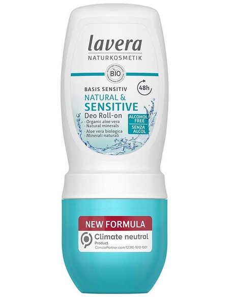 Desodorante Roll-On 48H Basis Sensitiv 50Ml. Bio de Lavera