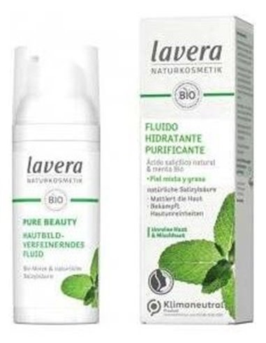 Fluido Hidratante Purificante Menta 50Ml. de Lavera