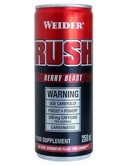Weider Rush Bebida Berryblast 250Mlx24Uds. de Weider
