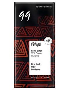 Chocolate Negro Fino 99% Cacao de Vivani