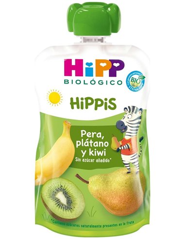 Pouches De Pera Plátano Y Kiwi Bio 100 g  de Hipp