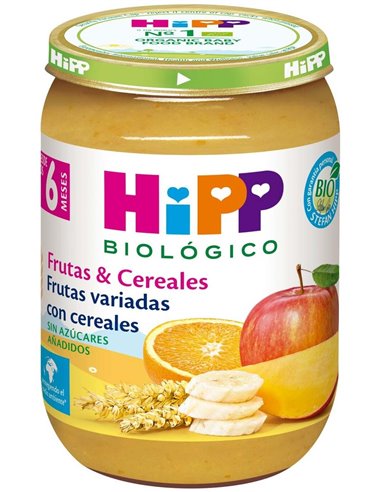 Potito Frutas Variadas Con Cereales 6Mese 190G Bio de Hipp