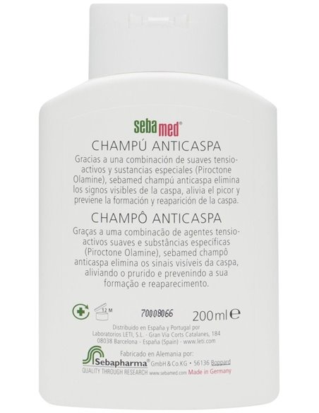Champu Dermatol Anticaspa Cabello Graso 200Ml. de Sebamed