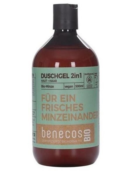 Gel De Baño 2En 1 Menta 500Ml. Bio Vegano de Benecos