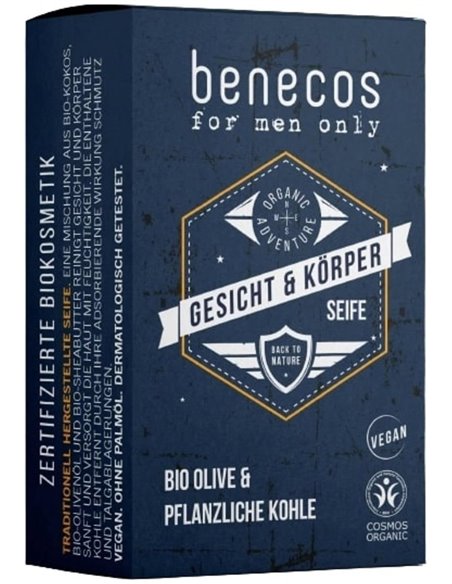 Jabon Solido For Men 75Gr. Vegano de Benecos