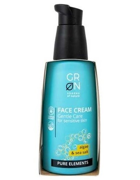 Crema Facial Pieles Sensibles Chlorella y Sal Marina,50ml Pure Elements de Grn