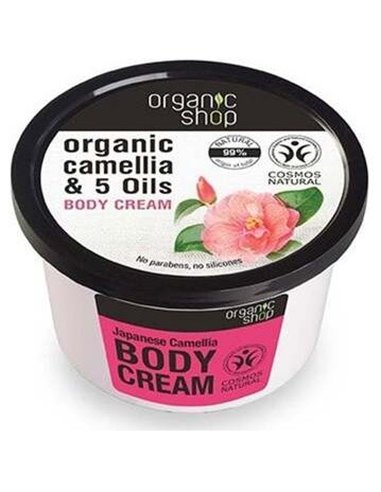Crema Corporal Reafirmante Camelia-5 Aceites 250Ml de Organic Shop