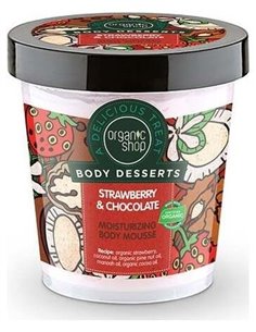 Mousse Corporal Hidratante Fresa-Chocolate 450Ml de Organic Shop