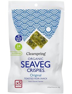 Snack De Alga Nori Tostada Multipack Bio  6X(5X4G)  de Clearspring