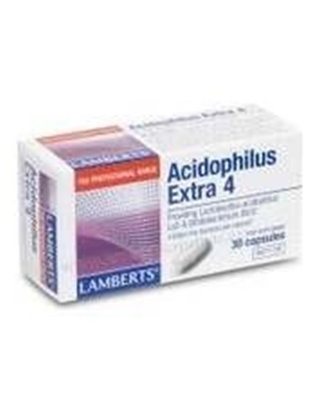 Acidophilus Extra 4 (4000 millones por cápsula) de Lamberts
