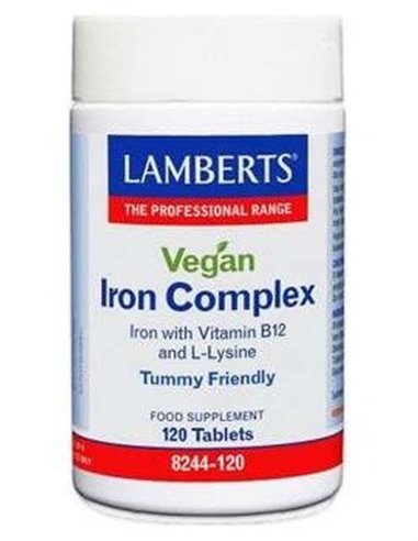 Complejo De Hierro Vegano 120 Comprimidos de Lamberts