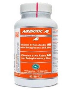 Vitamina C No Acida Con Betaglucanos Y Zinc 120Cap de Airbiotic