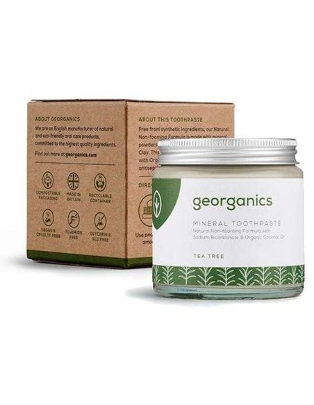 Dentifrico Mineral Arbol Del Te Crema 60Ml. de Georganics