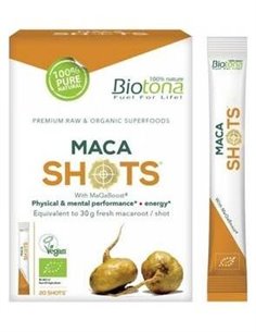 Maca Raw 20Shots. Bio Sg Vegan** de Biotona