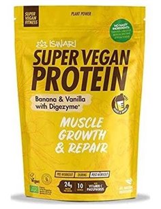 Super Vegan Protein Fitness Platano-Vainilla 350Gr de Iswari