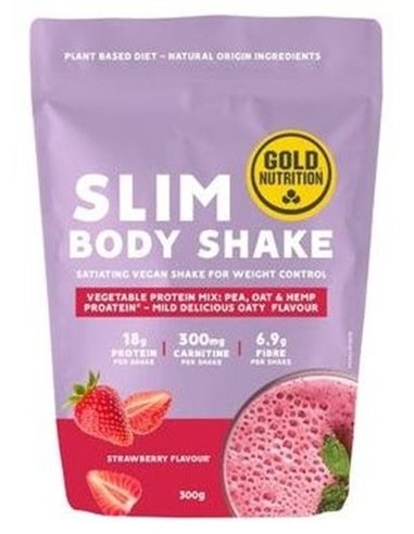 Slim Body Shake Fresa 300Gr. de Gold Nutrition
