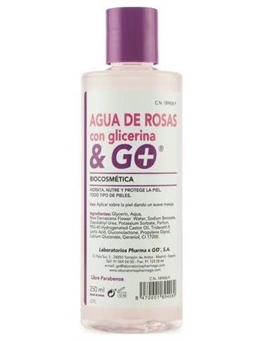 Agua De Rosas + Glicerina 250Ml. de Pharma & Go