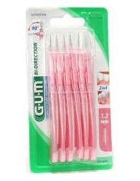 Cepillo Dental Bi-Direction Fino Cónico Rosa 1.2 de Gum