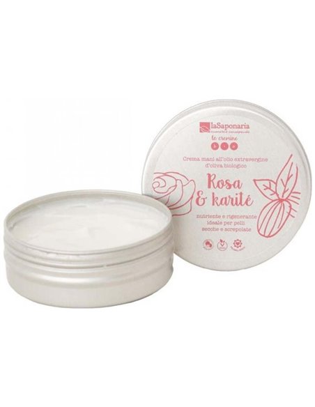 Crema De Manos Rosa Y Karite 60Ml. de La Saponaria
