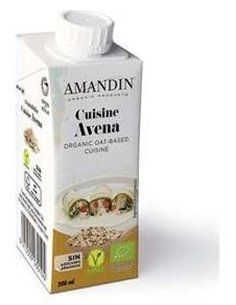 Cuisine Crema De Avena 200Ml 24Uds. Bio de Amandin
