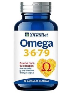 Omega 3-6-7-9 30 Caps. V de Ynsadiet