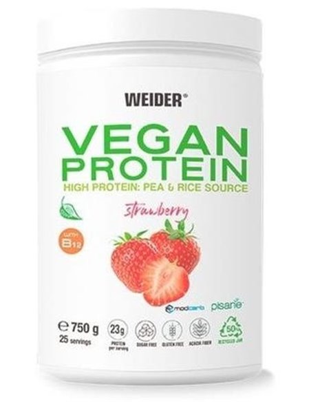 Weider Vegan Protein Fresa 750Gr. de Weider