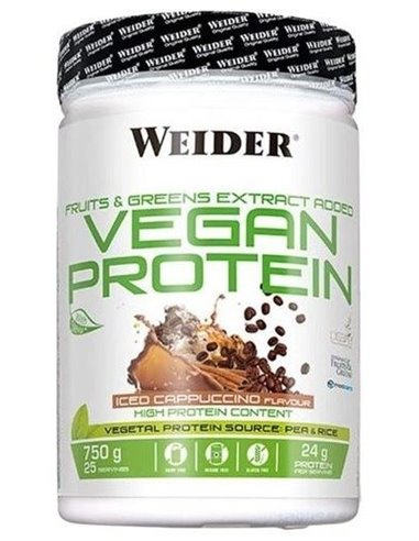 Weider Vegan Protein Capuccino Iced 750Gr. de Weider