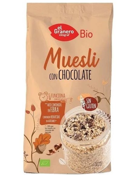 Muesli Con Chocolate 375Gr. Bio Sg Vegan de El Granero