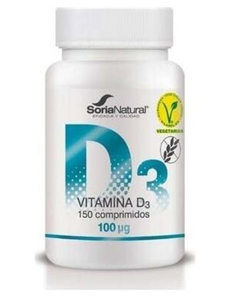 Vitamina D3 Liberacion Sostenida 250Mg 150Co Vegan de Soria Natural