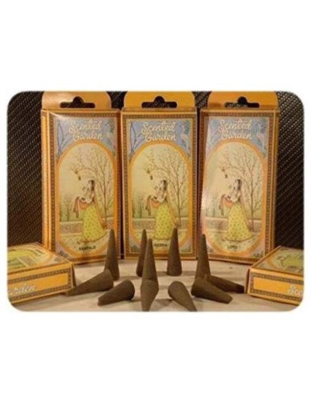 Incienso Cono Heliotropo 12Uds. Scented Garden de Radhe Shyam