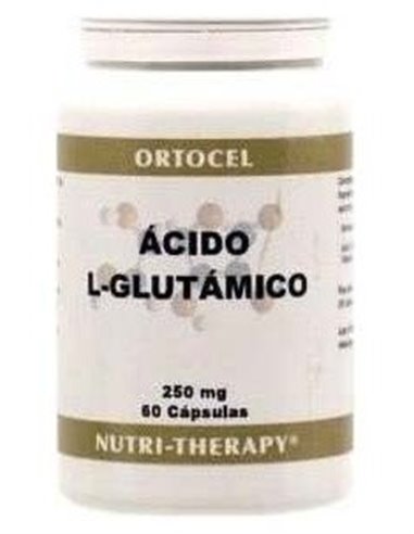Acido L-Glutamico 250Mg. 60Cap. de Ortocel Nutri-Therapy