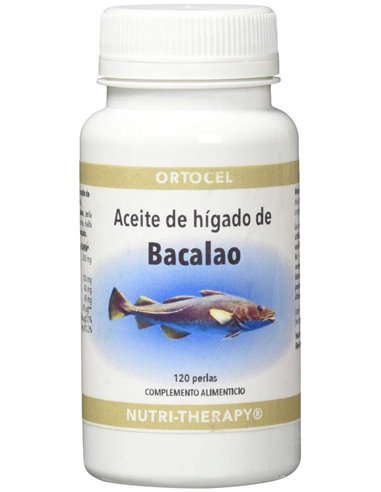 Aceite Higado De Bacalao 120Perlas de Ortocel Nutri-Therapy