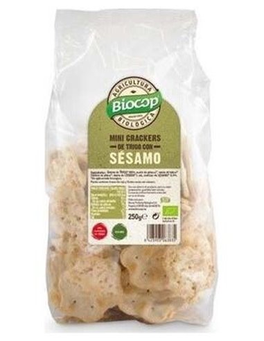 Mini Crackers De Trigo Sesamo 250Gr. Bio Vegan de Biocop