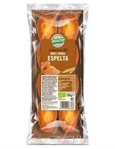 Madalenas Trigo Espelta 100% 180Gr. Bio de Biocop