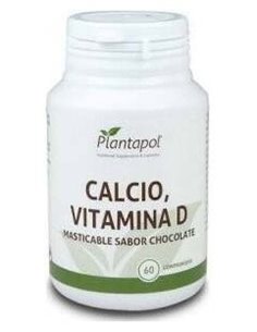 Calcio+Vit.D Sabor Chocolate 60Comp. Masticables de Plantapol