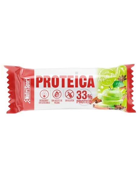 Barrita Proteica Yogur-Apple-Pie 24Uds. de Nutrisport