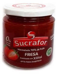 Mermelada De Fresa 70% Fruta 0% Azucar 260Gr. de Sucrafor