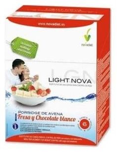 Light Nova Porridge Fresa Envase de 6 sobres de 35 g. de Novadiet